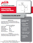 Pasteurization of Soy Milk and Clean In Place