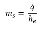 Calculate Mass of Steam